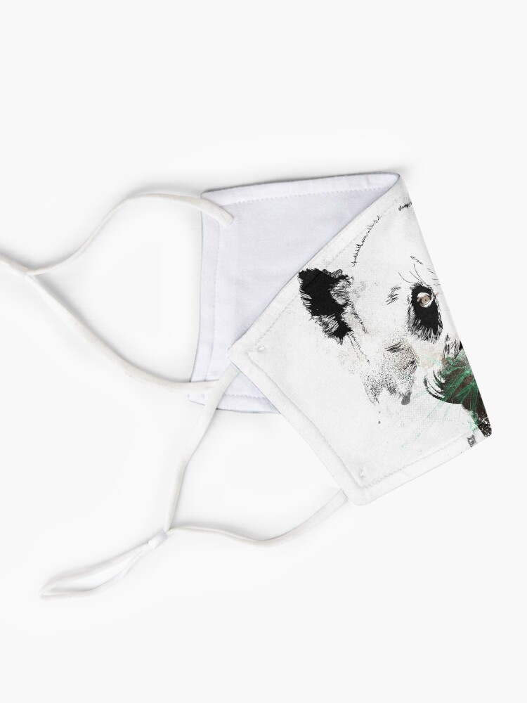 Alternate view of Panda Bear Watercolors Mask