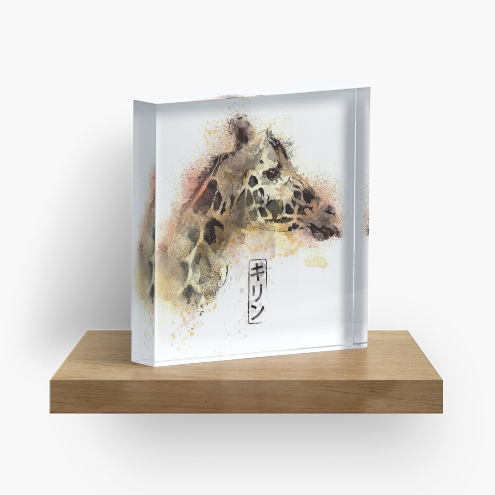 Girafe Watercolors Acrylic Block