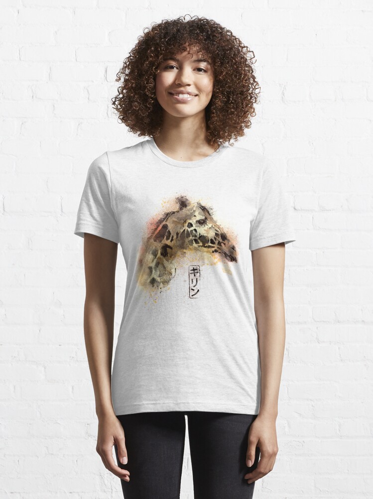 Thumbnail 6 of 7, Essential T-Shirt, Girafe Watercolors designed and sold by Donnie Art.