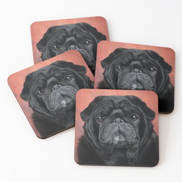 Item preview, Closeup of a Black Pug designed and sold by mlorenz.