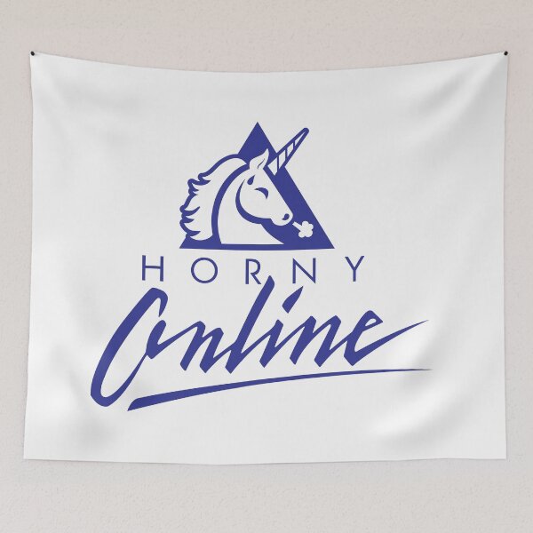 Item preview, Horny Online Unicorn Logo designed and sold by ctkrstudio.