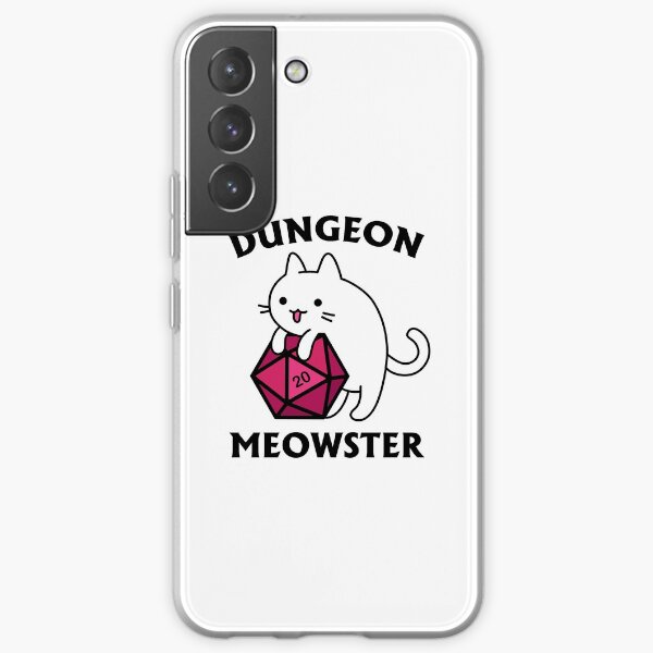 Dungeon Meowster - DnD Dungeon Master Cat with D20 Samsung Galaxy Soft Case