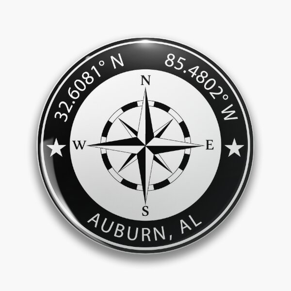 Item preview, Auburn, Alabama Geographical Coordinates designed and sold by TeeOhGraphics.