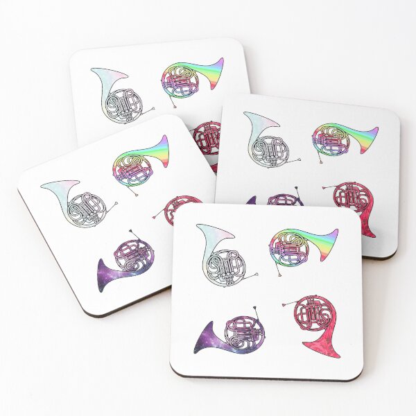 Item preview, French horn galaxy, Rainbow and Rose print designed and sold by sillybanana.