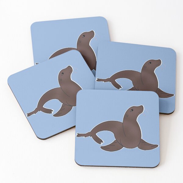 Item preview, California Sea Lion - Cartoon designed and sold by bellamousse design co.