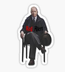 Raymond 'Red' Reddington - Red Alert Print Sticker