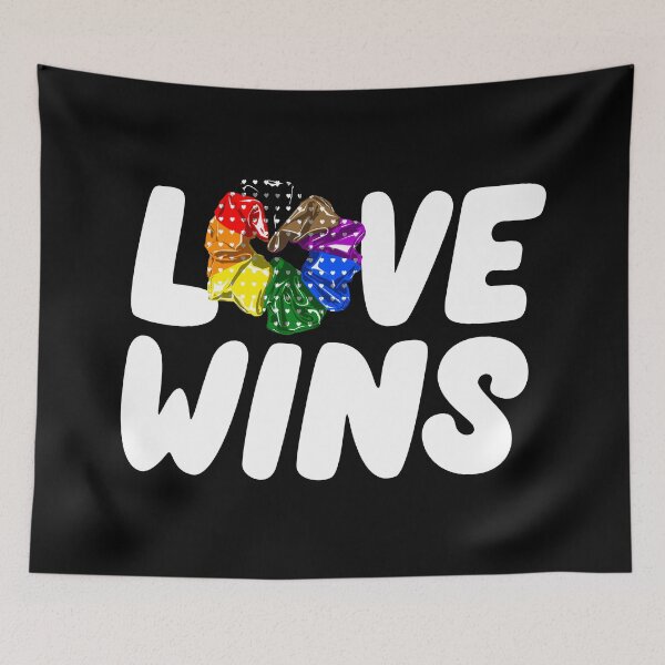 Item preview, Love wins PRIDE scrunchie. Philly Pride Flag designed and sold by enriquepma.
