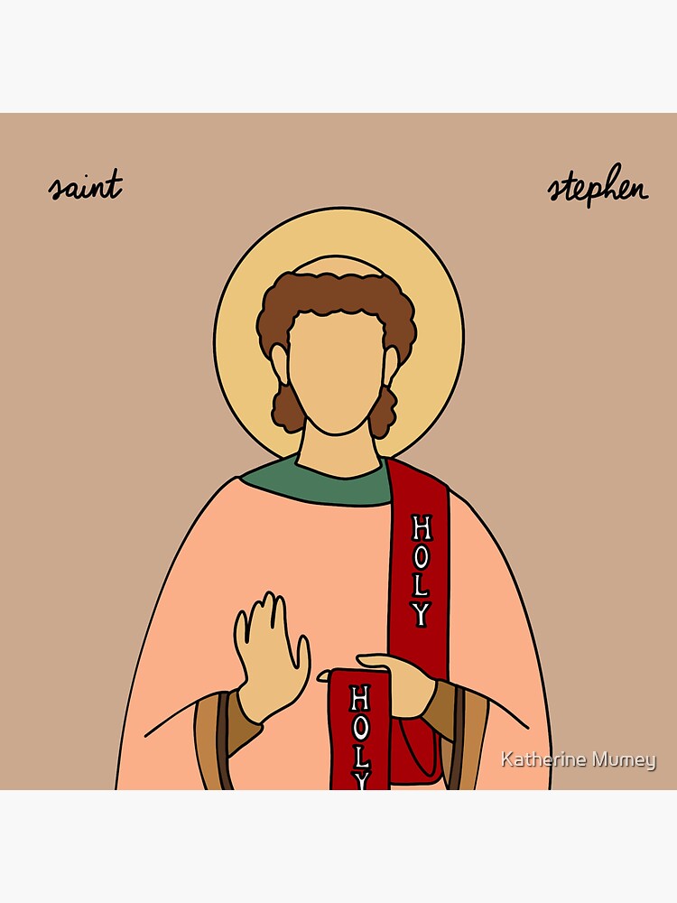 "Saint Stephen" Sticker for Sale by Katemumey Redbubble