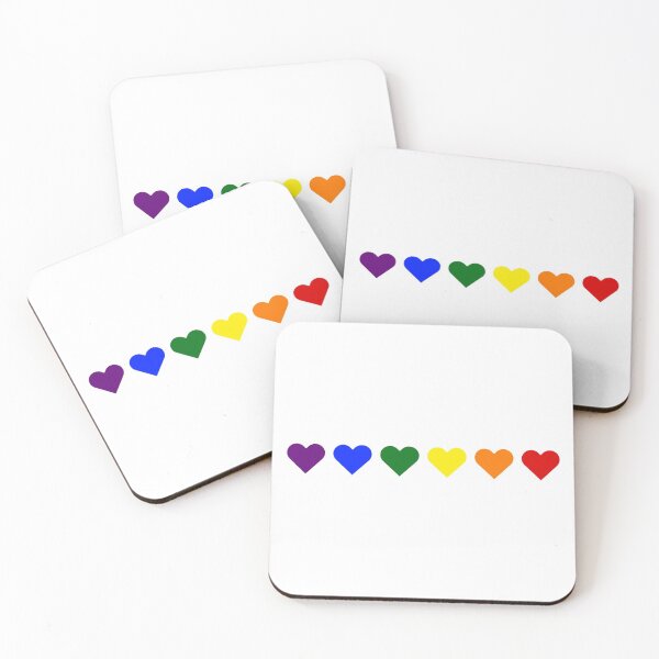 Item preview, Gay Flag Hearts designed and sold by sammi-ts.