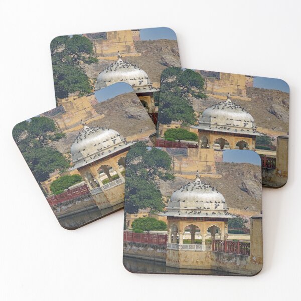 Item preview, Pigeons on a pagoda at the Amber Fort in Jaipur, Rajasthan, India designed and sold by cuisinecat2.
