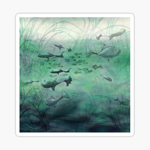 multi-fishes Sticker