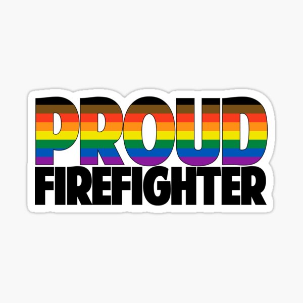 Item preview, 8-Color Proud Firefighter designed and sold by Rainbow Responders.