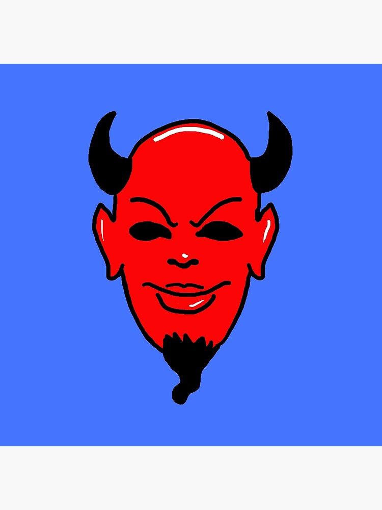 "Red Devil blue (Scream Queens)" Poster by Xavierboldu Redbubble