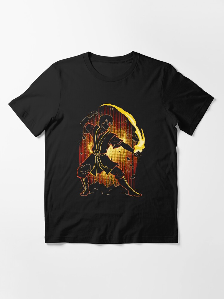 Thumbnail 2 of 7, Essential T-Shirt, Shadow of the Firebender designed and sold by Donnie Art.