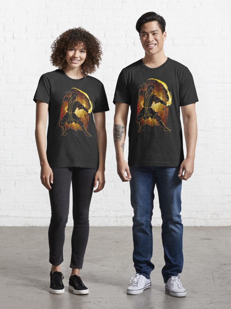 Thumbnail 1 of 7, Essential T-Shirt, Shadow of the Firebender designed and sold by Donnie Art.