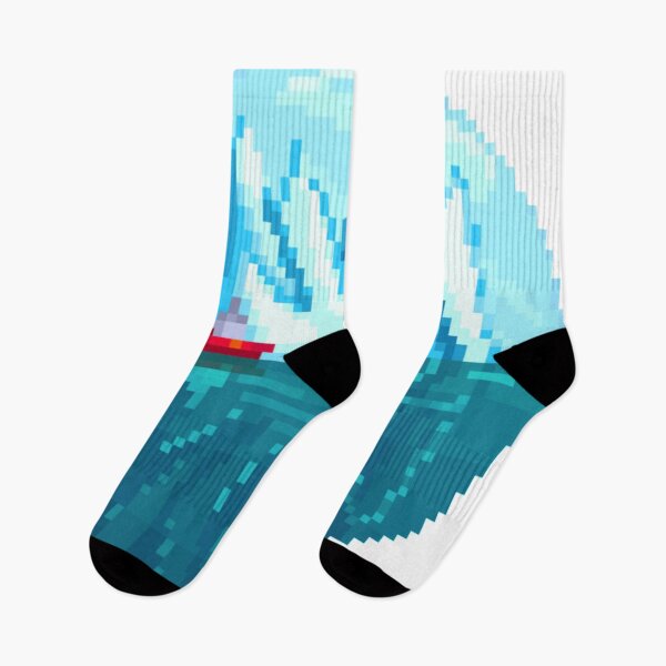 Item preview, Pixelated Boat pass an Iceberg designed and sold by HopeDetour.