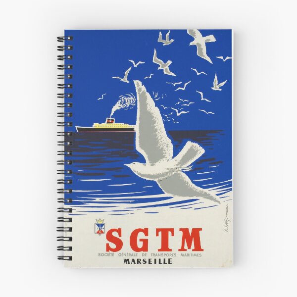 Item preview, SGTM Marseille vintage travel poster designed and sold by stickart-marek.