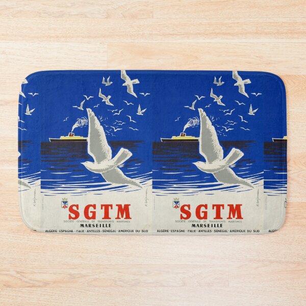 Item preview, SGTM Marseille vintage travel poster designed and sold by stickart-marek.