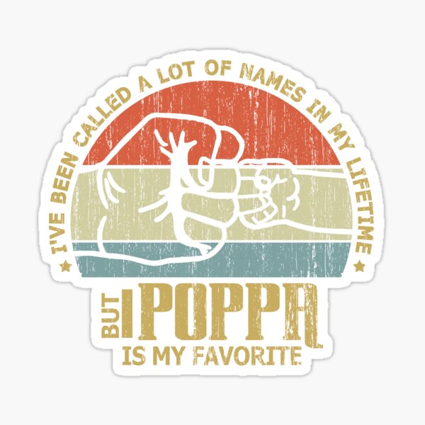 Item preview, Poppa Is My Favorite - Gift for Poppa Grandpa Fathers Day Gift designed and sold by nana1099.