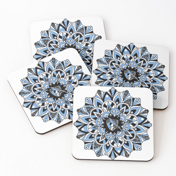 Item preview, JHU bluejay glitter mandala designed and sold by briegot.