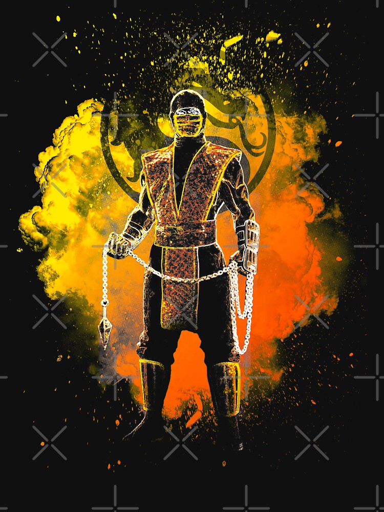 Thumbnail 7 of 7, Essential T-Shirt, Soul of the Fire Ninja designed and sold by Donnie Art.