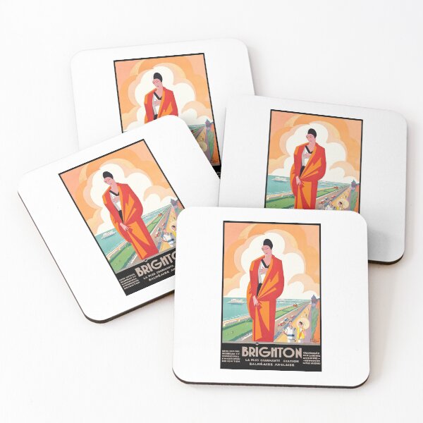 Item preview, 1921 Brighton English Seaside Resort Travel Poster designed and sold by retrographics.