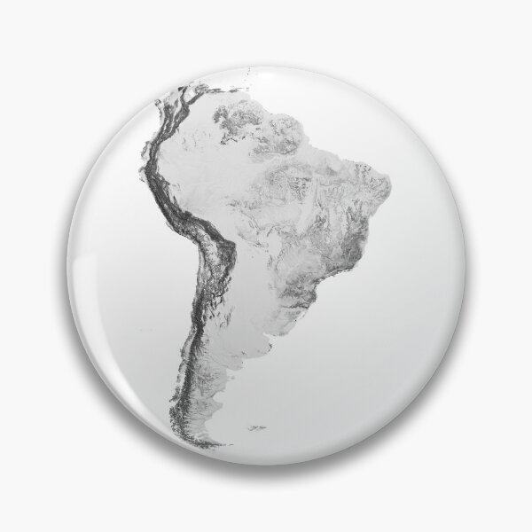 Item preview, Relief Map of South America - América do Sul designed and sold by ThinkAboutMaps.