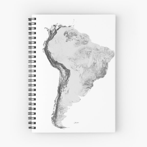 Item preview, Relief Map of South America - América do Sul designed and sold by ThinkAboutMaps.