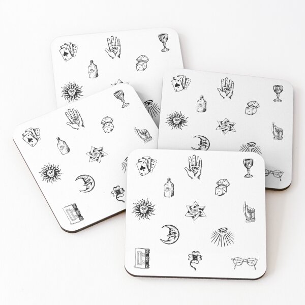 Item preview, mystic hand drawn sticker pack set  designed and sold by Fashionmonger.