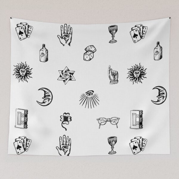 Item preview, mystic hand drawn sticker pack set  designed and sold by Fashionmonger.