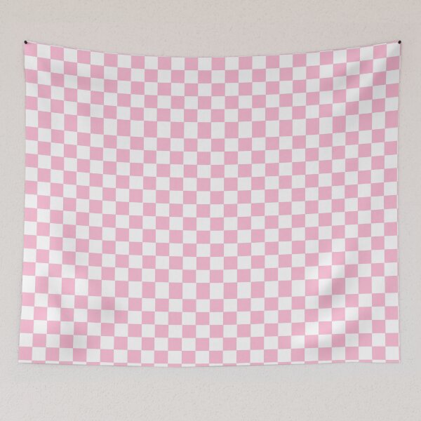 Item preview, classic pastel pink checkered print  designed and sold by justformyself.
