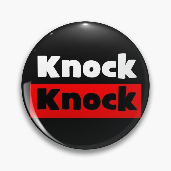 Item preview, Knock Knock on black designed and sold by MixdWerdz.