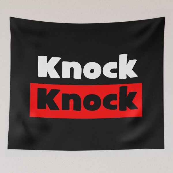 Item preview, Knock Knock on black designed and sold by MixdWerdz.