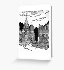 Cathedrals as Landscape Greeting Card