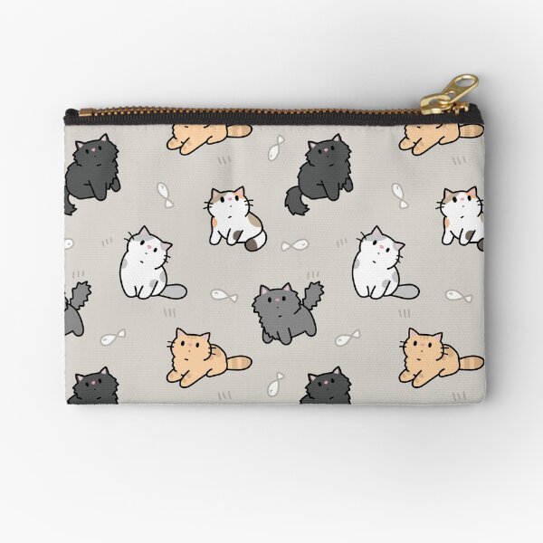 Kittens and fish pattern Zipper Pouch