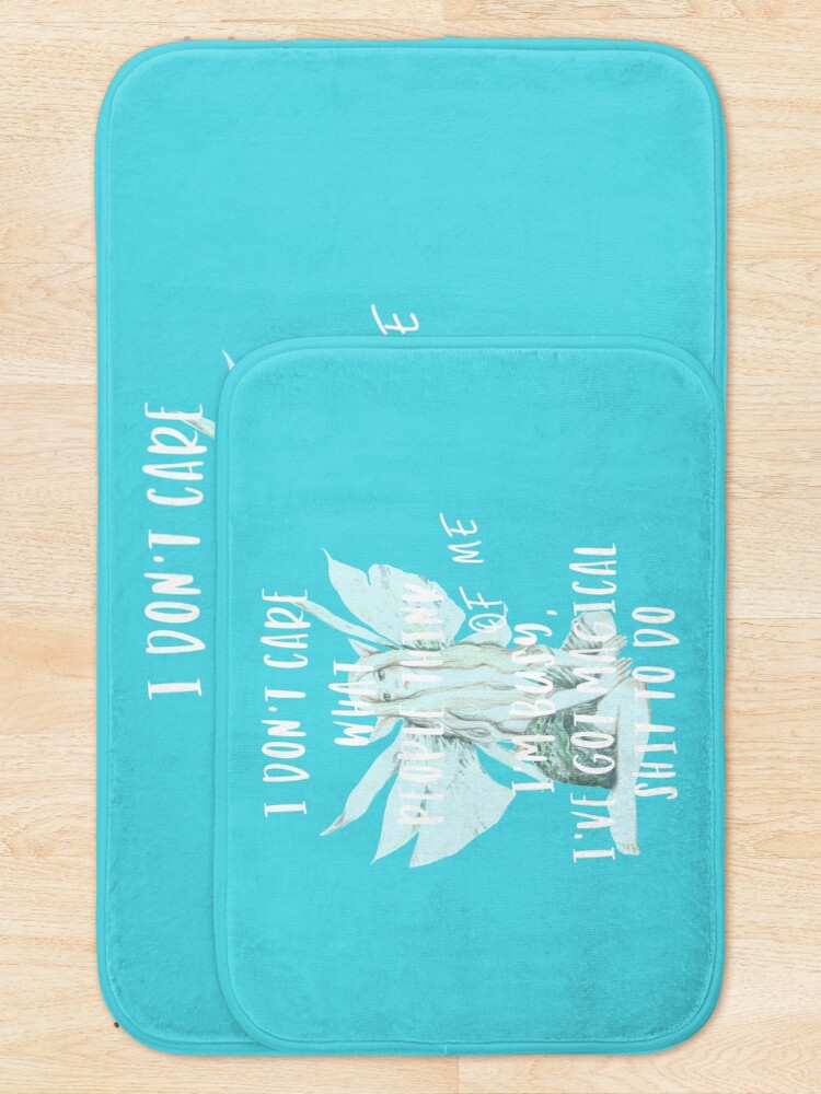 Alternative Ansicht von Lichtarbeiter T-Shirt mit Fee - weiß Badematte