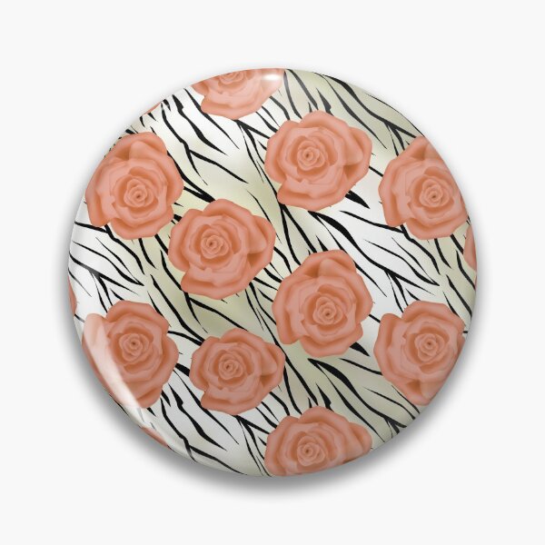 Item preview, Seamless pattern of Roses on tiger background. designed and sold by fuzzyfox.