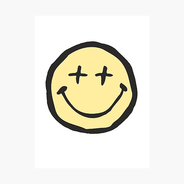 "x eyes smiley face" Photographic Print by savannahjung1 Redbubble