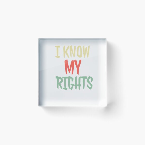 Item preview, I Know My Rights Colin Kaepernick designed and sold by walidsam07.