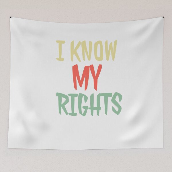 Item preview, I Know My Rights Colin Kaepernick designed and sold by walidsam07.