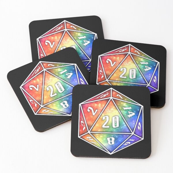 Item preview, Rainbow Galactic D20 designed and sold by Clocksy.