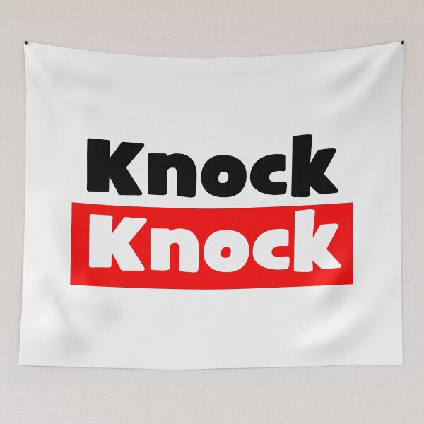 Item preview, Knock Knock on white designed and sold by MixdWerdz.