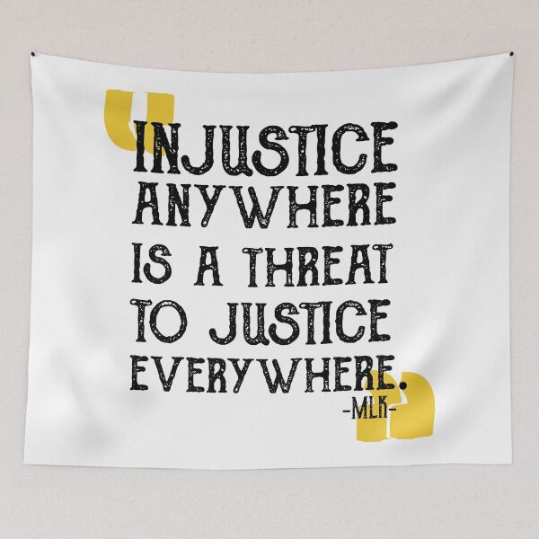 Item preview, injustice anywhere is a threat to justice everywhere designed and sold by CodingForTech.