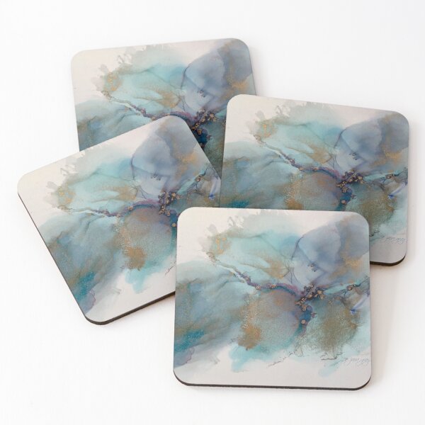 Item preview, Aqua Whispy Abstract designed and sold by Jana M Gray.