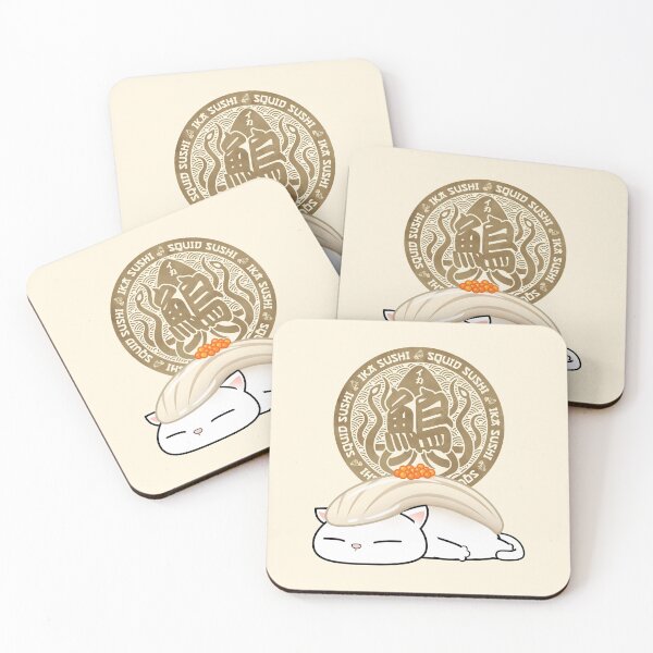 Item preview, Chubby Cat Ika Sushi designed and sold by Takeda-art.