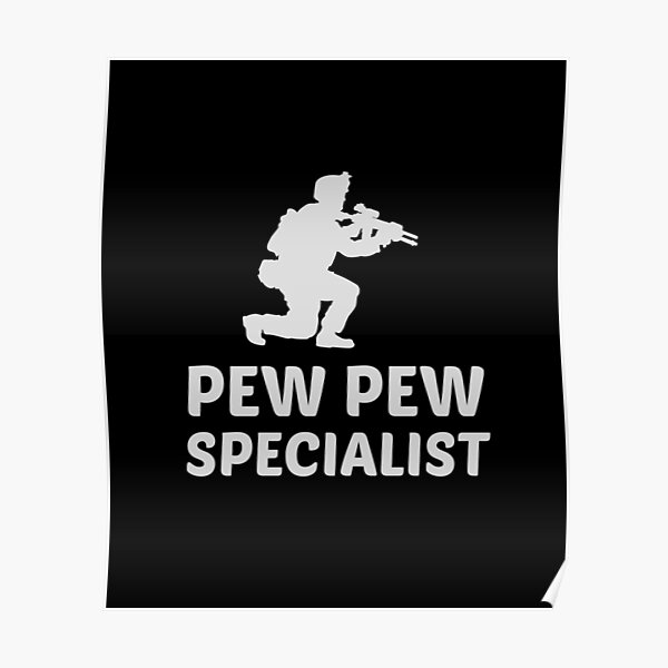 Airsoft Lover Gun Player Funny Gift Poster