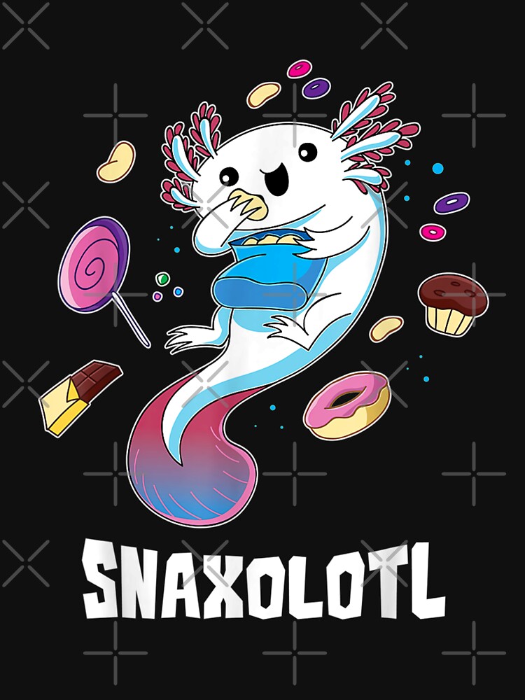 Snaxolotl Funny Kawaii Axolotl Food Lover Gift by HectorBurton