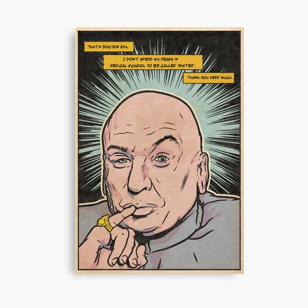 Mike Myers dr evil Canvas Print