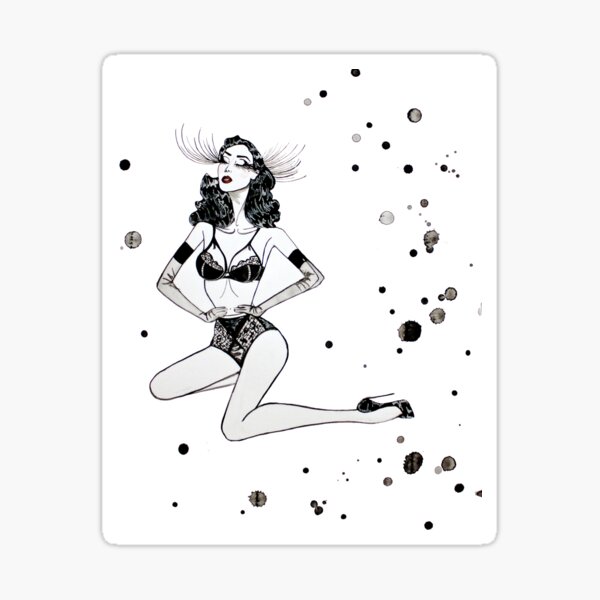 Wilma Witch' Cute Body Positive Pinup Witchy Washi Tape Designed