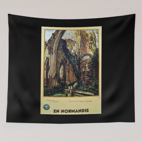 Artikelvorschau, En Normandie vintage travel poster entworfen und verkauft von stickart-marek.